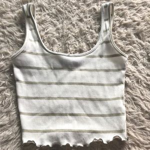 XS women’s blouse. Light green mix with white.